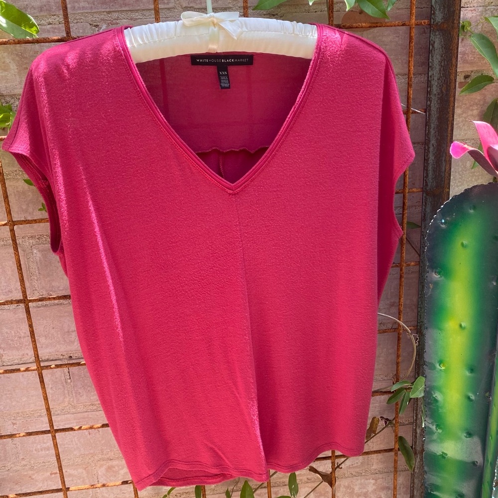 WHBM XS Rose top